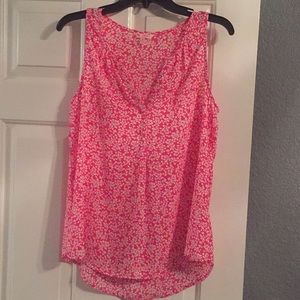 Hot Pink Flowery Blouse